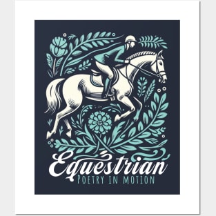 equestrian sports tshirt, print, long sleeve etc Posters and Art